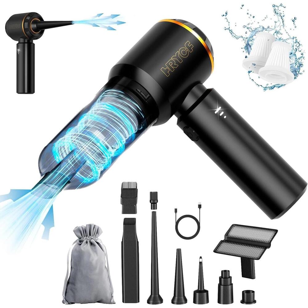 HRYCF Handheld Vacuum, Car/Home,4-in-1 20000PA High Power